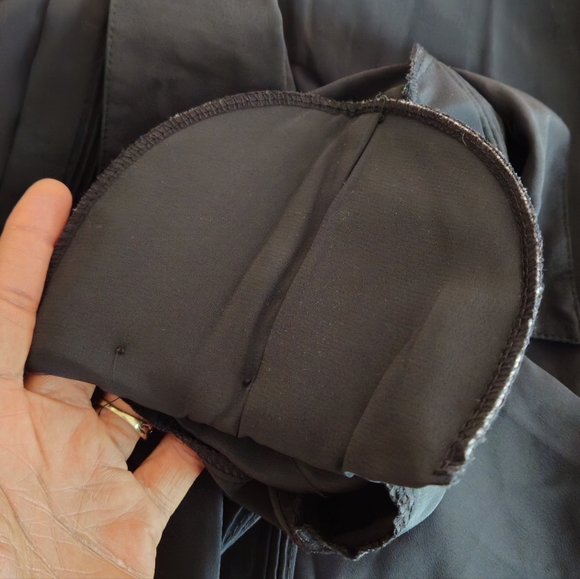 Christie & Jill Vintage Button Down With Faux Pearl Collar Attachment size 8 - Picture 8 of 10